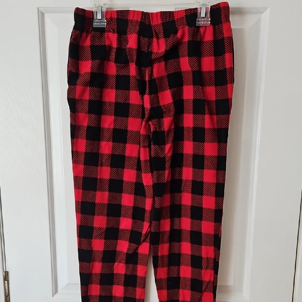 Old Navy Red and Black Plaid Pajama Bottoms Girls XL 14-16